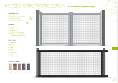 Croquis Portails alu