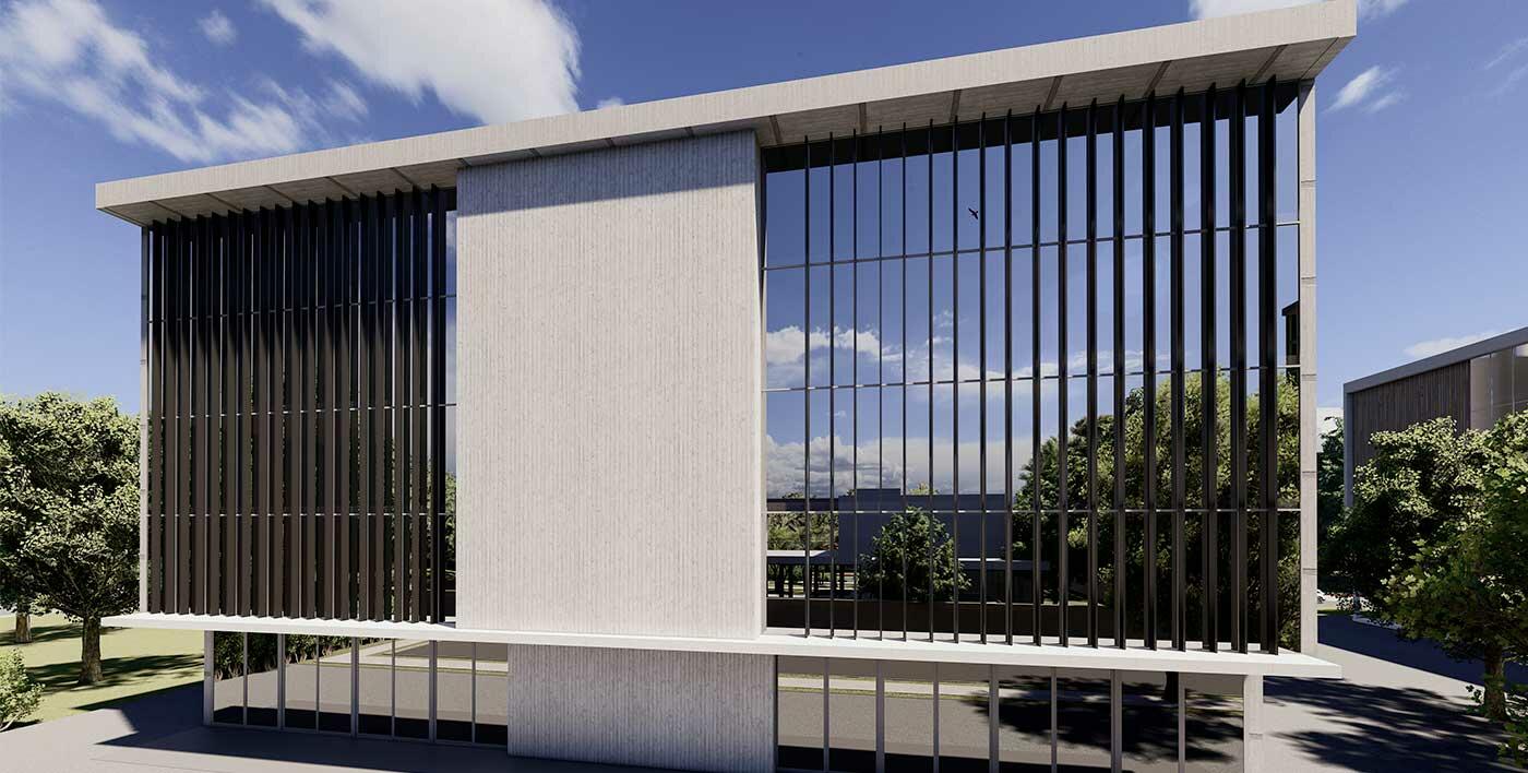 Brise-soleil aluminium Tanagra avec lames verticales