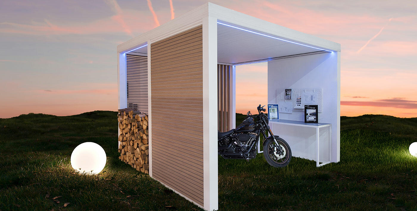 Carport aluminium Wallis&Park® - abri de moto en aluminium