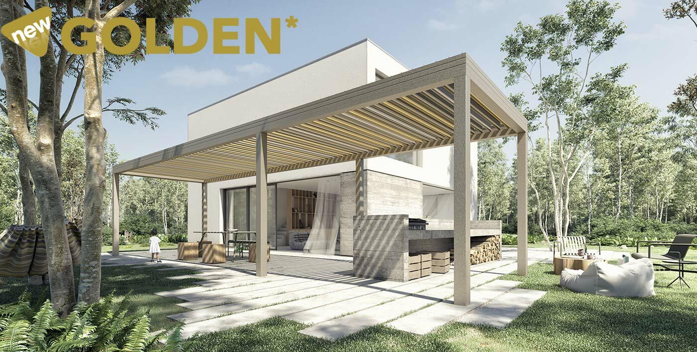 Pergola Walis&Outdoor design by Dank Architectes - Modèle Golden